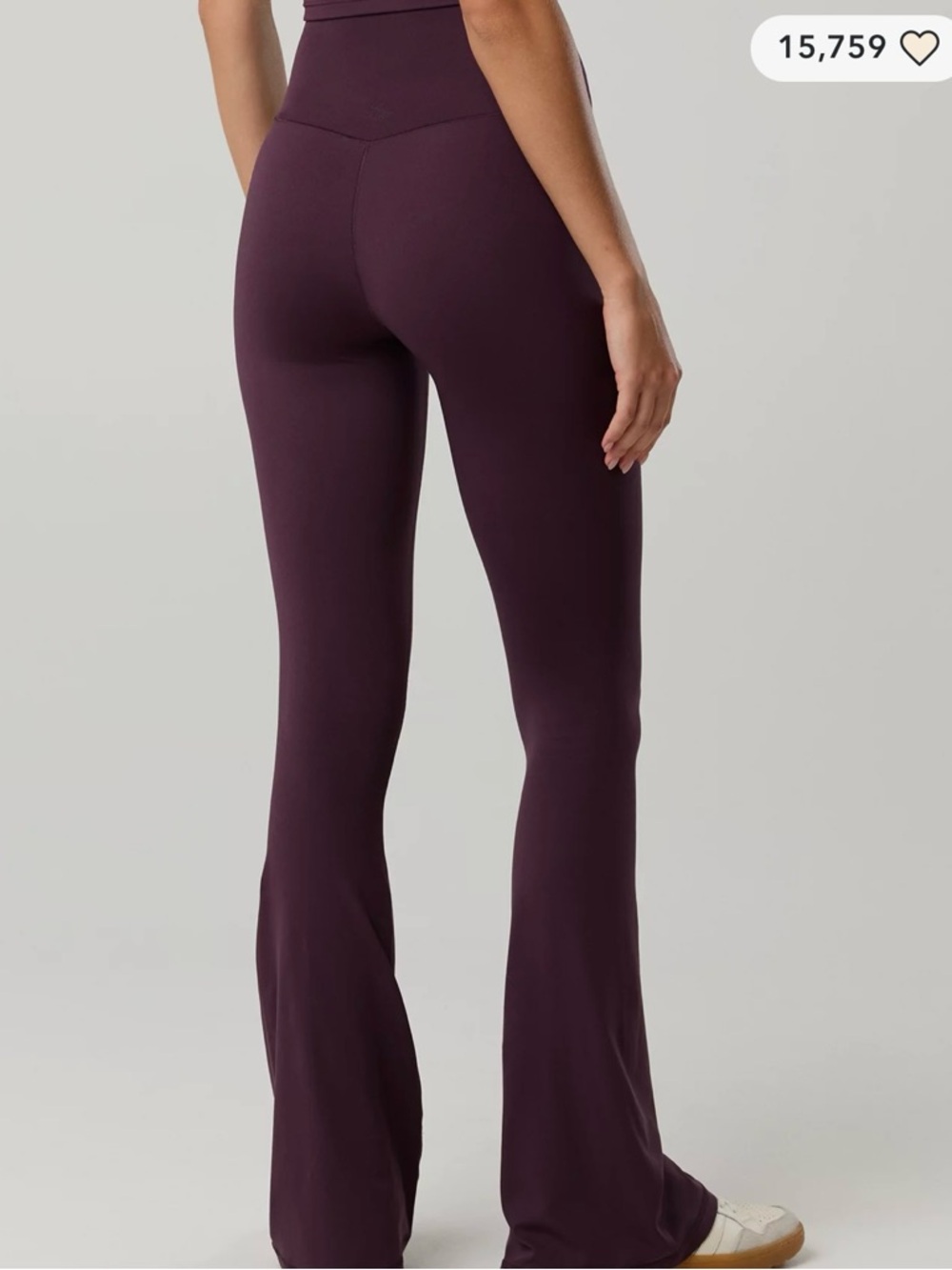 OFFLINE By Aerie Real Me High Waisted Crossover Flare Legging - Picture 2 of 5
